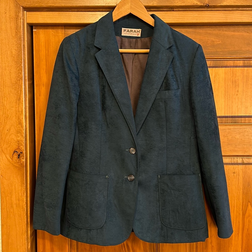 Vintage Teal Blazer size 12